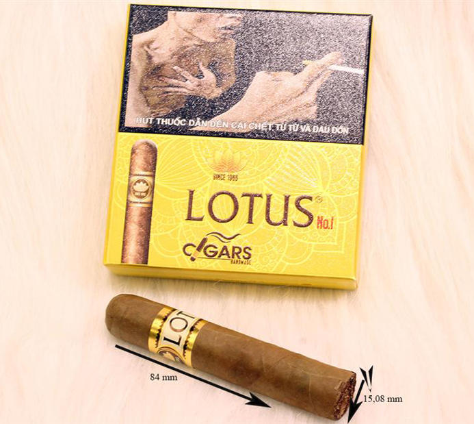 Cigar Lotus No 1 Size 38 hộp vàng 5 điếu-1