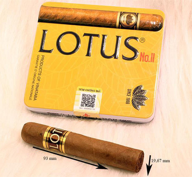 Cigar Lotus No 2 hộp sắt 5 điếu-1